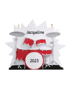 Personalized Drum Set Ornament 