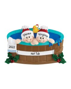 Personalized Hot Tub Kid Ornament
