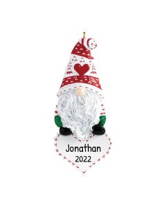 Personalized Christmas Gnome Ornament 