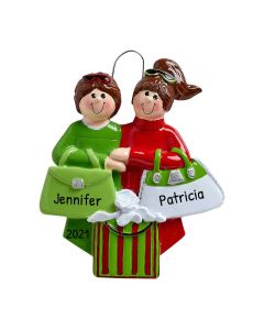 Personalized Shopping Friends Ornament