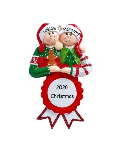 Personalized Ugly Sweater Award Ornament