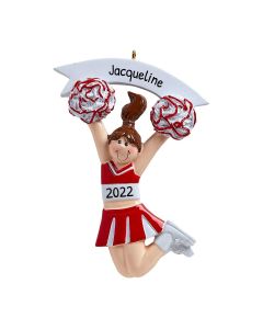 Personalized Cheering Girl Ornament