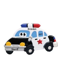 Personalized Police Car Toy Ornament