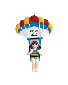 Personalized Parasailing Ornament Female
