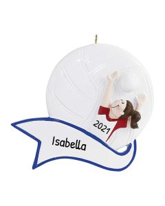Personalized Serve Volleyball Ball Ornament
