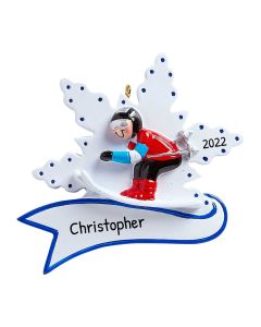 Personalized Snow Skier Ornament