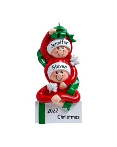 Personalized Present Couple Ornament
