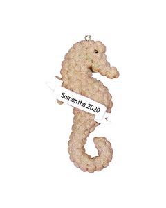 Personalized Seahorse Christmas Tree Ornament