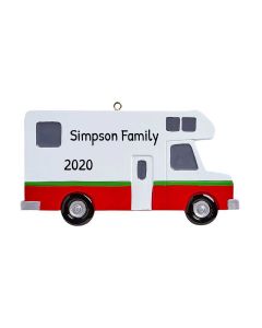 Personalized Motor-Home Christmas Tree Ornament