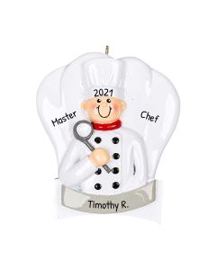 Personalized Chef Guy Christmas Tree Ornament