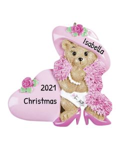 Personalized Baby Bear Dress Up Ornament