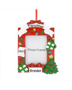 Personalized Dear Santa Photo Frame Ornament 