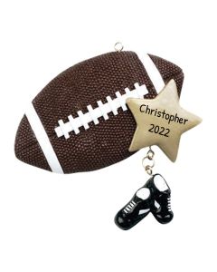 Personalized Football Ornament 