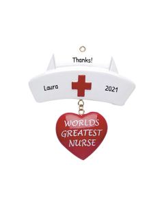 Personalized World’s Greatest Nurse Ornament