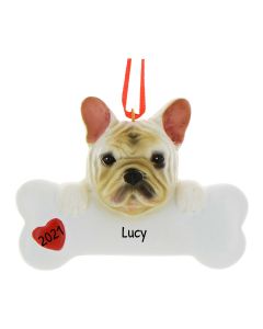 Personalized French Bulldog Ornament 