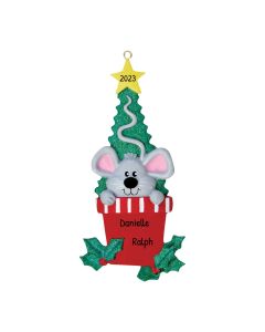 Personalized Mouse Tree Ornament 