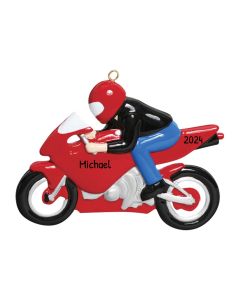 Personalized Motorcycle Ornament 