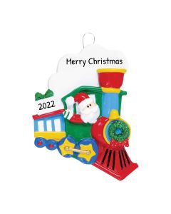Personalized Santa Train Ornament 