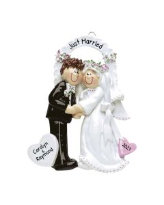 Personalized Wedding Couple Arch Ornament