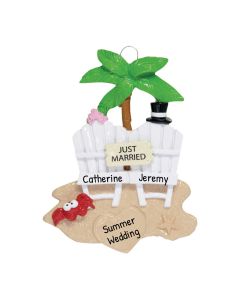 Personalized Just Married Ornament 