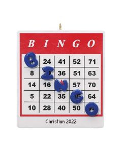 Personalized Bingo Ornament