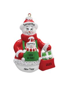 Personalized New Mommy Ornament 