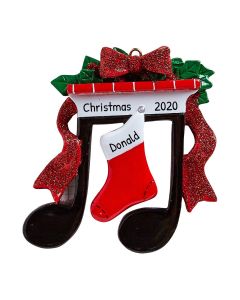 Personalized Musical Note Christmas Ornament