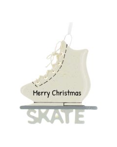 Personalized Ice Skate Shoe Ornament 