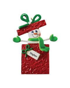 Personalized Snowman Gift Ornament