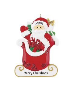 Personalized Santa Sleigh Ornament 