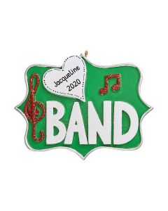 Personalized Band Christmas Tree Ornament
