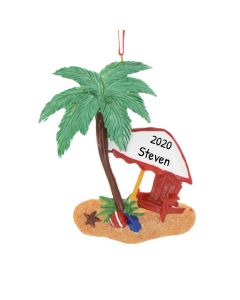 Personalized Oasis Christmas Tree Ornament