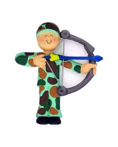 Personalized Hunter Archery Camouflage Ornament 