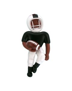 Personalized Playing Football Boy Christmas Tree Ornament Male African American Black
