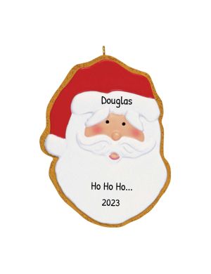 Personalized Gingerbread Santa Ornament 